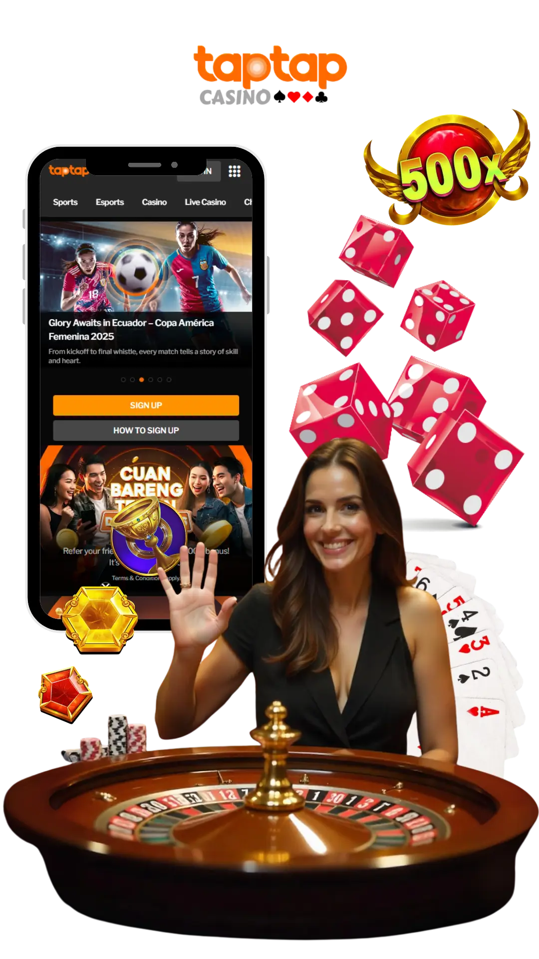 Taptap Casino - Situs Taruhan Premium dan dan Slot Online Terpercaya